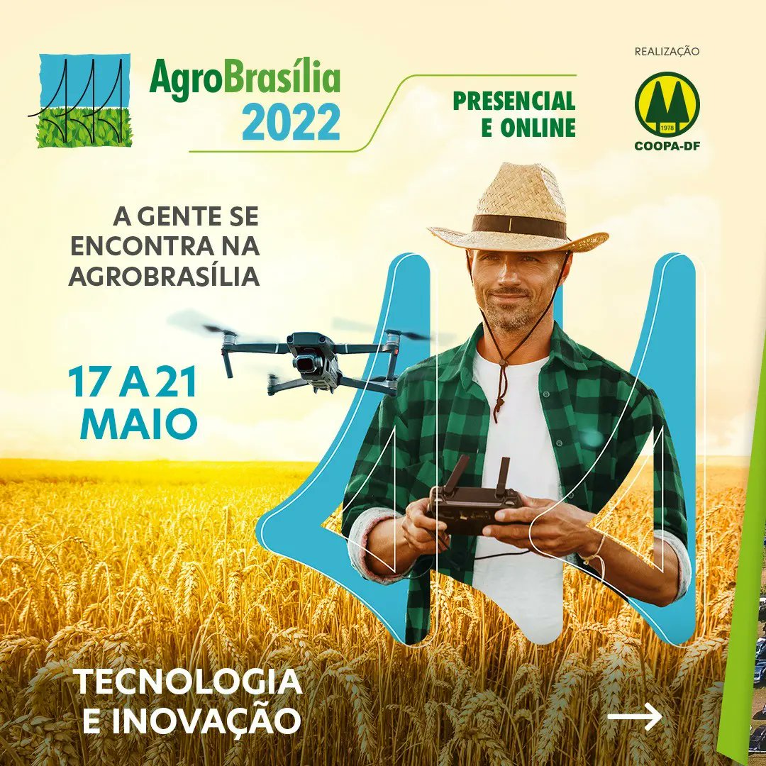 agrobrasilia's tweet photo. Tecnologia e Inovação é na AgroBrasília 
#agrobrasilia #vaiterfeira #tecnologia #inovação #novidades #inovaagrobrasilia #inova #coopadf https://t.co/ndpqcwEAyO