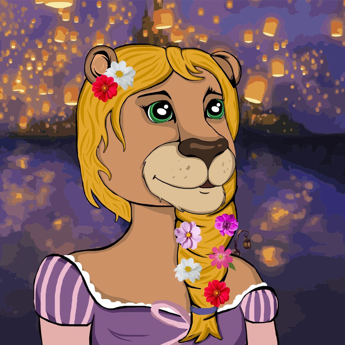Our Disney lioness princess is out!

The one and only Rapunzel🤭

How pretty is she? 

#NFT #nftart #NFTCommumity