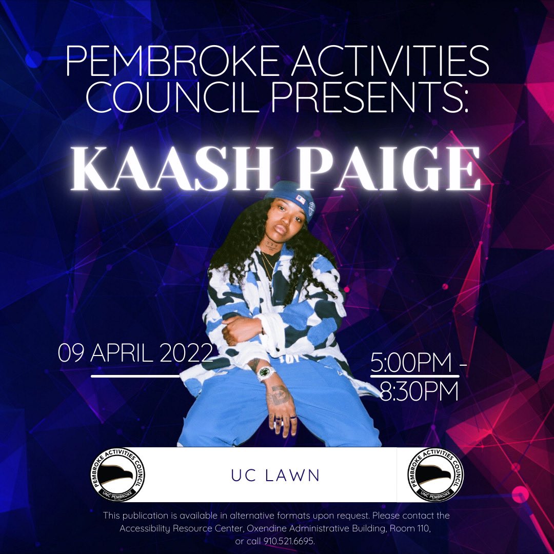 UNCP_PAC's tweet image. UNCP STUDENTS AND NON STUDENTS YOURE ALL INVITED TO PAC THE LAWN TONIGHT! GATES OPEN AT 5PM! BRING FORM OF ID!