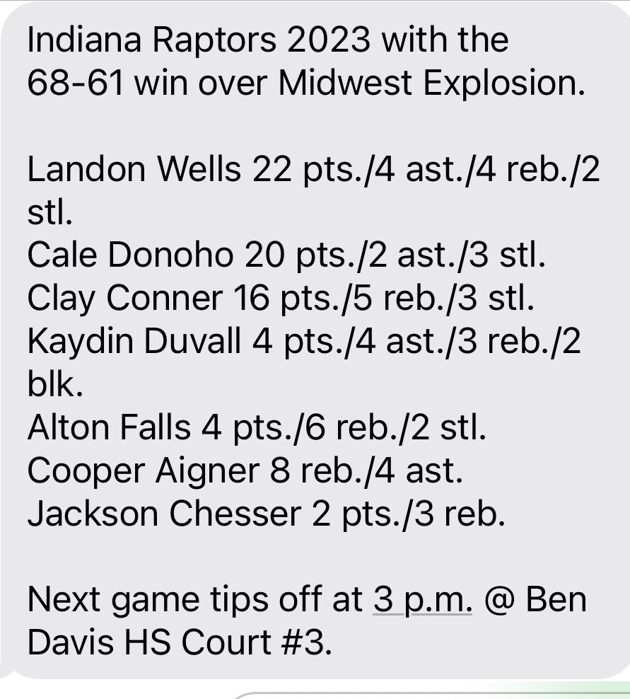 Indiana Raptors AAU Basketball (@raptorsaauin) on Twitter photo 