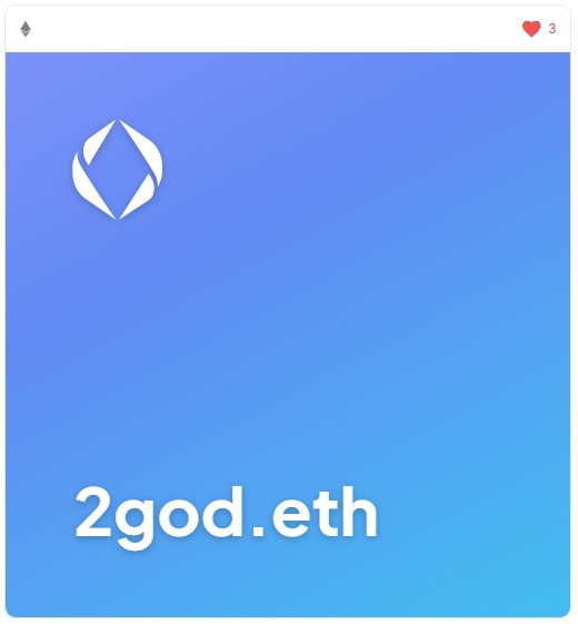 sergmi_eth's tweet photo. 2 Series Sale - Ends tomorrow night!
"2god.eth" - Premium 4 character, 0.9eth
https://t.co/CMb9GPRvNW
"2mars.eth" - Elon's favorite, 0.75eth
https://t.co/6C4eUc0t2q
#ensdomains #ENS $ENS #NFTs #domainnames #ENSaneDOMAINS https://t.co/eLqX88Ddxe