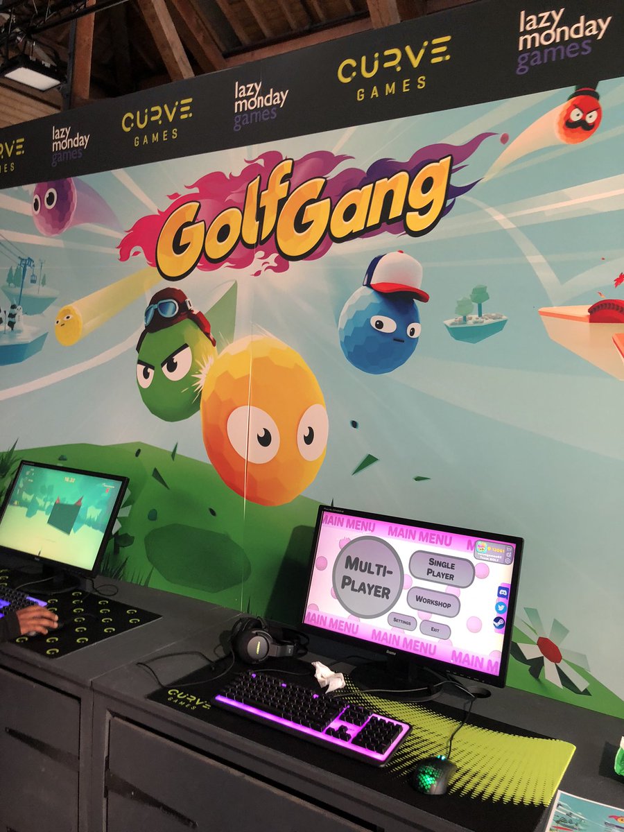 eclaudet's tweet photo. Played a very silly but funny multiplayer game… Golfgang by @curvegames https://t.co/plUXgnsvJD