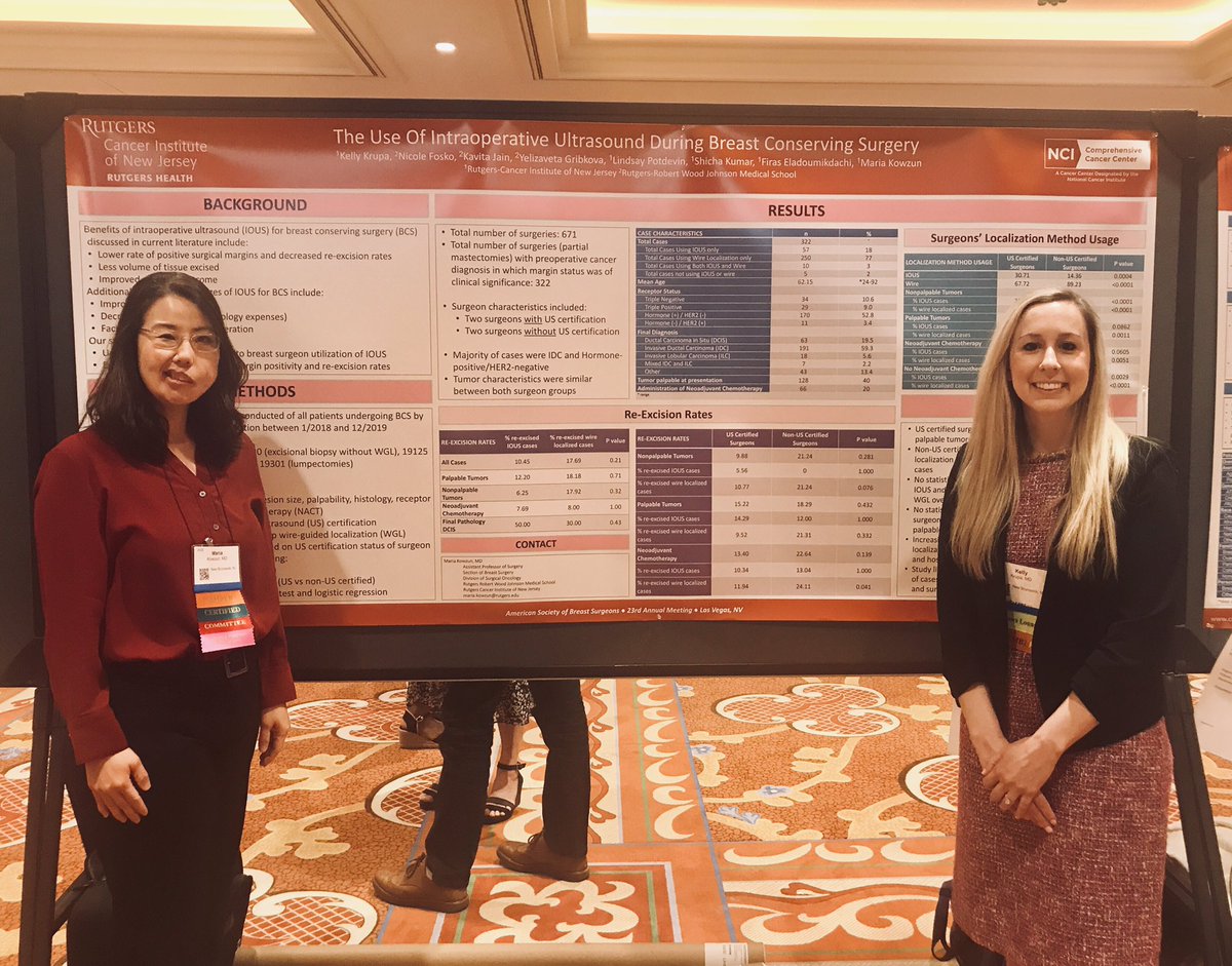 Poster session at our national ASBS conference with our Breast Oncology Fellow — great job! #ASBrS22