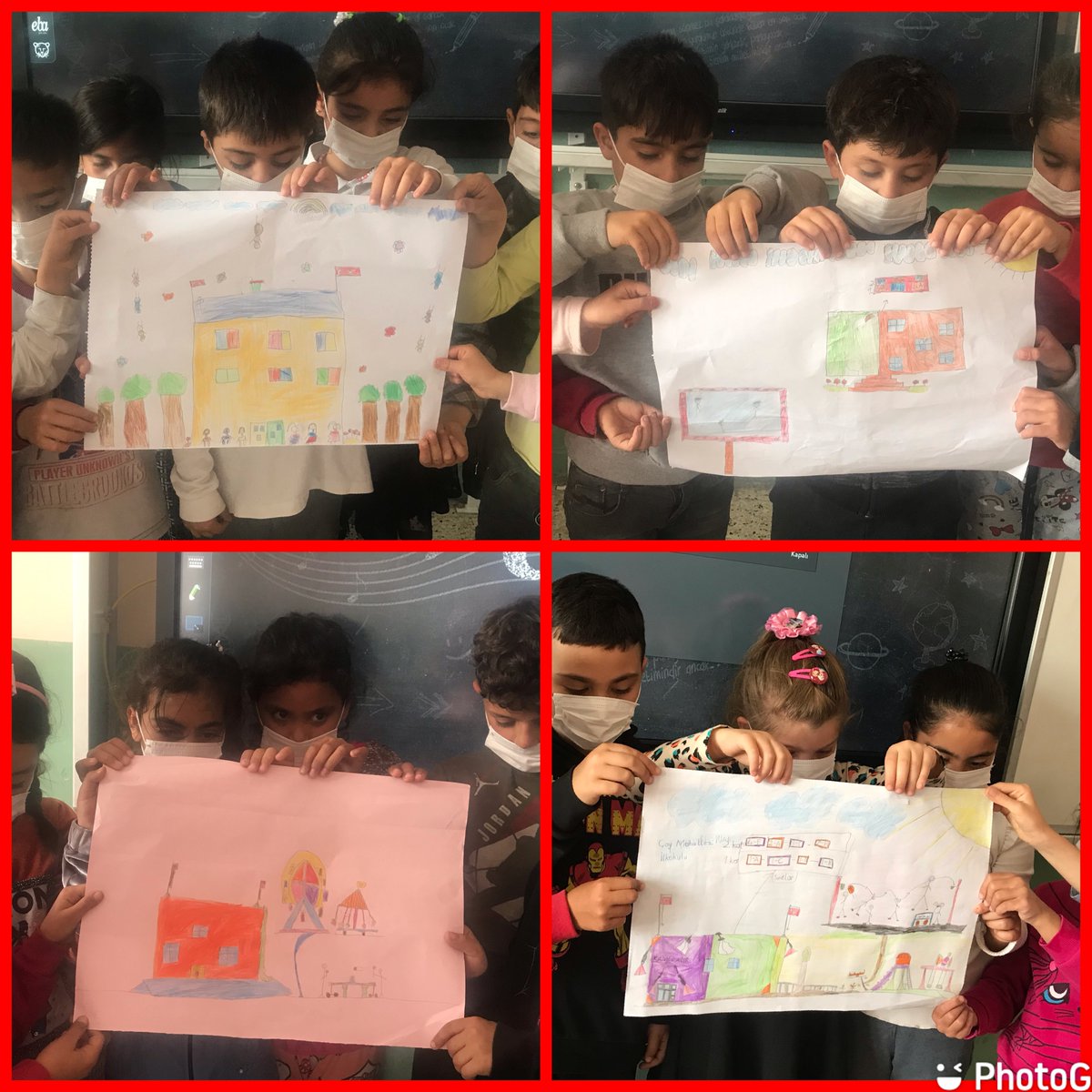 Nurcan Yüksel-Akdeniz Çay Mahallesi İlkokulu 
Hayalimizdeki okulları çizdik