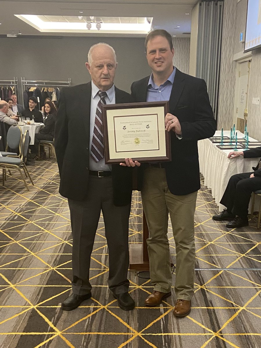 SoccerNLSA's tweet photo. Congratulations Jeremy Badstock on your induction into the NLSA Hall of Fame @HC_Crusaders https://t.co/dvaI0FYUUO