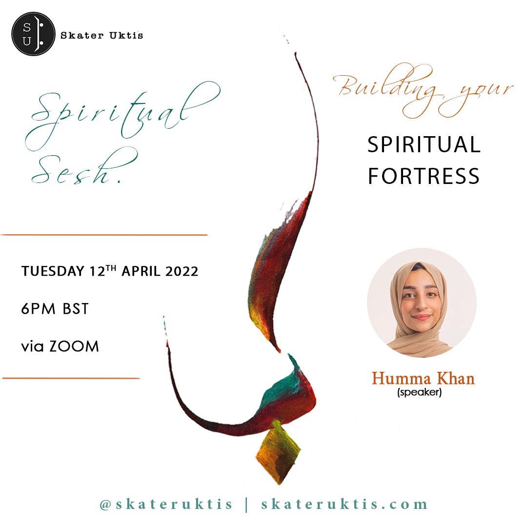Join us for the second spiritual sesh of this Ramadhan as we have Humma Khan come through and give us tips on Building our Spiritual Fortress💪🏽🤍. Ladies DM us for the zoom link !