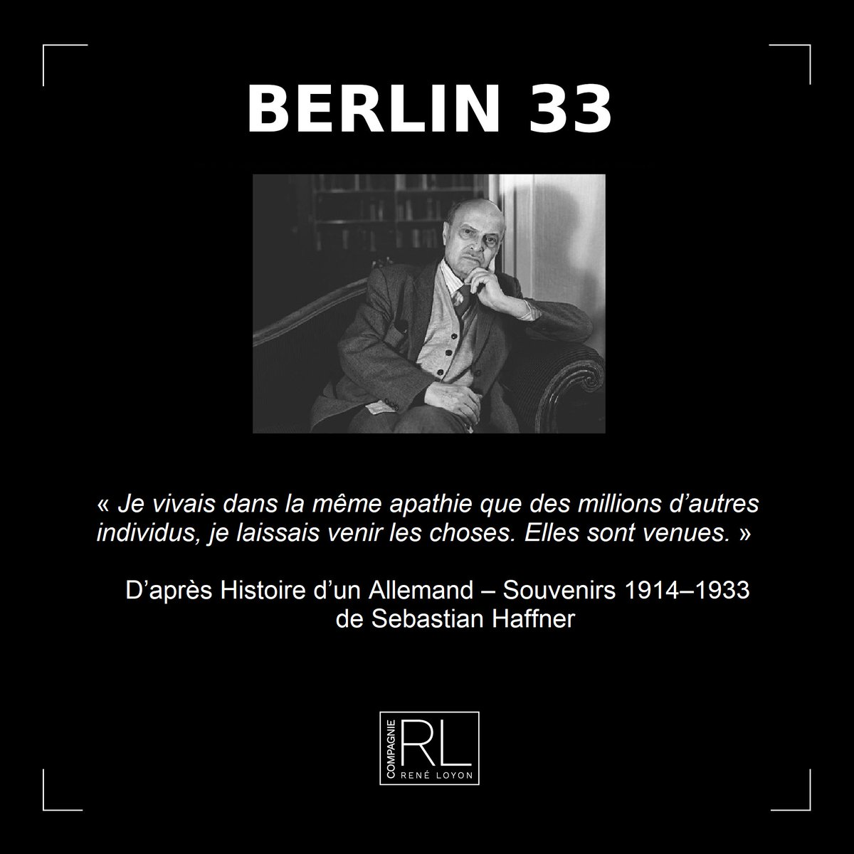 🇫🇷🗳️ Aux urnes, citoyen.nes !
« Je vivais dans la même apathie que des millions d’autres individus, je laissais venir les choses. Elles sont venues. »
D’après Histoire d’un Allemand – Souvenirs 1914–1933 de Sebastian Haffner

#France #électionsprésidentielles #vote