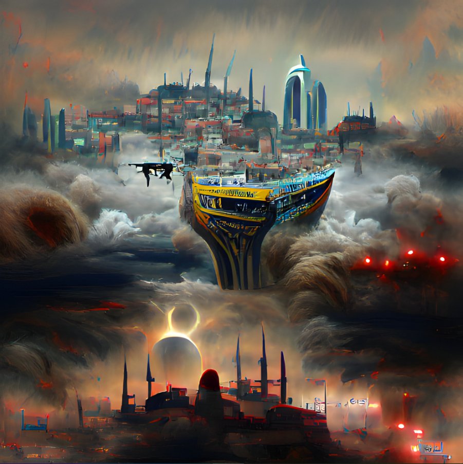 An NFT from Babylon6. Created by AI with a sci-fi story alongside the artwork.