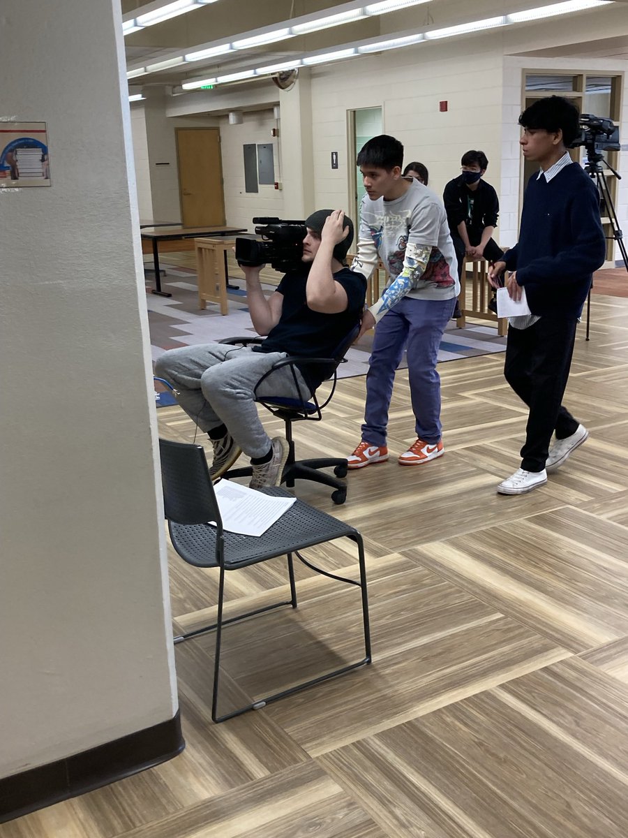 KeanTv's tweet photo. KeanTV crew working with students from Institute of Music in Elizabeth.  Helping to create their vision.  #Community @KeanUniversity @KeanDeanCLA https://t.co/QaTMb1jdKT