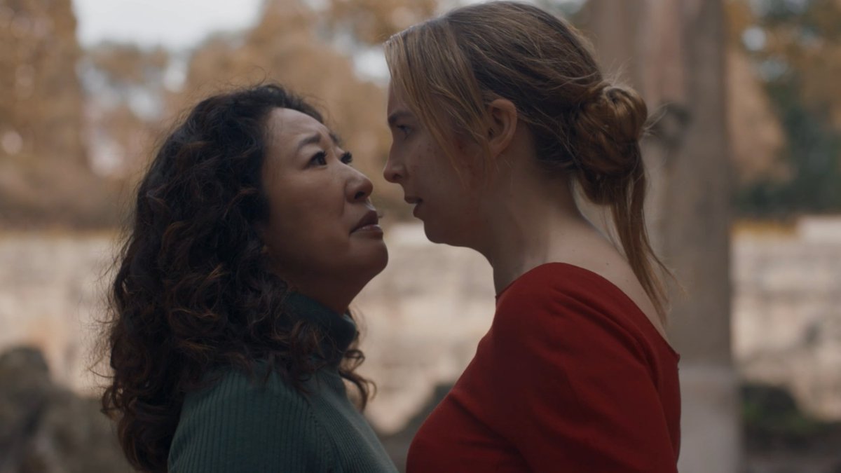 noradominick's tweet photo. i came to #killingeve as a grey's fan desperate for more sandra oh and ended up loving a literal assassin. jodie comer's performance as villanelle for four seasons was mesmerizing, complex, and career defining. villanelle is easily one of my favorite characters of all time https://t.co/fTCAk8mC0P
