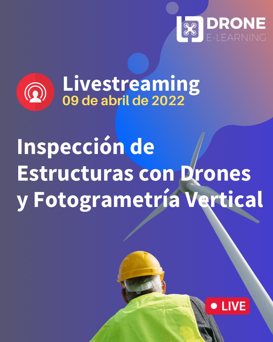 DroneeLearning's tweet photo. 🔴 HOY | Puedes unirte a las 6:00 p.m hora de Panamá, Colombia, Ecuador; 7:00 p.m. hora de New York: https://t.co/8dKSkX8wXP

#drone #drones #inspeccion #dronetech #dronetechnology https://t.co/qaj4WXJmYL