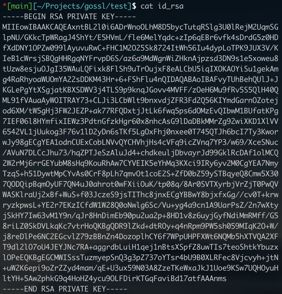 yakuter's tweet photo. 📢Madem private ve public key konularına girdik, #gossl'in kapsamını biraz daha genişletip basit bir şekilde SSH key pair oluşturmayı da ekledim 🔥
Not: Normalde ssh-keygen ile yaptığımız olay.
👉https://t.co/IQr2crLLIc https://t.co/kJRpWYcOS0