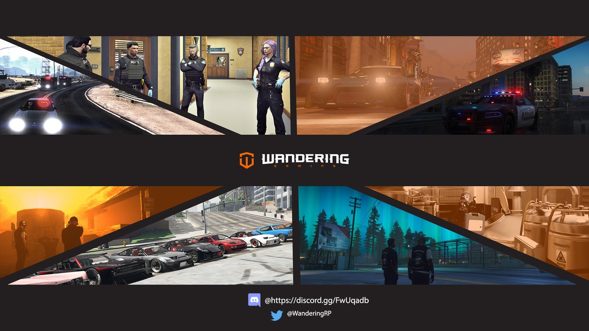 WanderingRP's tweet photo. Got some solid photoshop skills and want to get your design featured as our next loading screen? Check out our discord for information! Winner gets a  £30 Voucher for the WanderingRP Store! Our current loading screen is below! https://t.co/Y6m82W4sFP