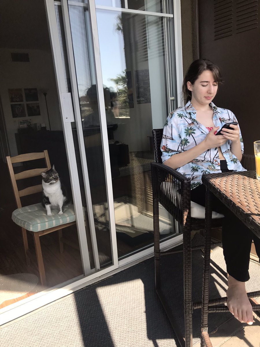 SydneyBrey's tweet photo. When you want to feel included but you’re not allowed on the balcony https://t.co/J0rfKFjeu5