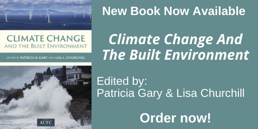 ACEC_National's tweet photo. Join us for a conversation with Patricia Gary, Of Counsel at @DonovanHatem in Boston and co-editor of ACEC's latest book, Climate Change and the Built Environment. Only on Engineering Influence: https://t.co/AdKccz8oHz https://t.co/xEPccZ68zY