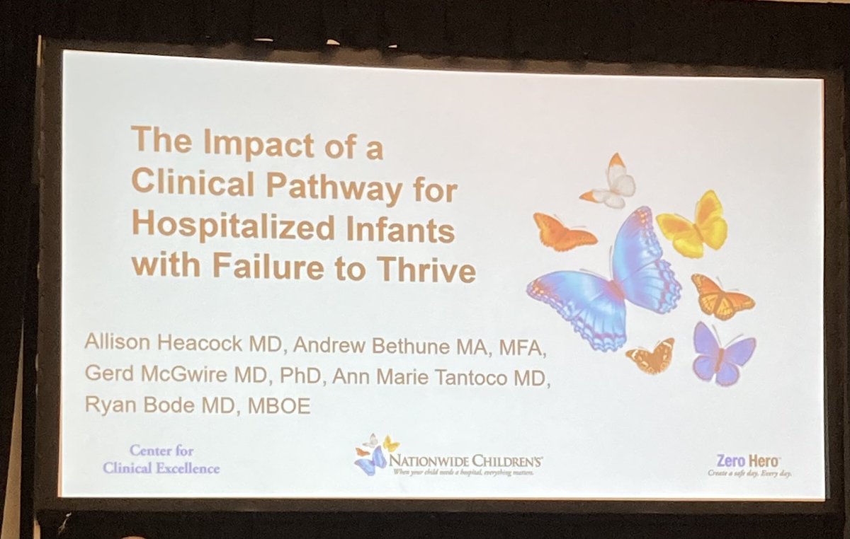ann_tantoco's tweet photo. Great oral research presentation by @allison_heacock on The Impact of a Clinical Pathway for Hospitalized Infants with Failure to Thrive @nationwidekids @SocietyHospMed #ShmConverge22 https://t.co/hLFmsaTHaa