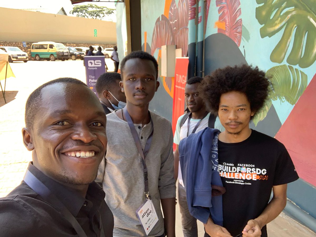 slugada's tweet photo. Some of my friends; Lule Herman, Collins, @_tumuhairwe and @_WadaKengo who shown up for the @oscakampala Open Source Summit 2022 at @MotivUG.
The Future is now Open.
#OSSK22 https://t.co/fni7t8MIqN