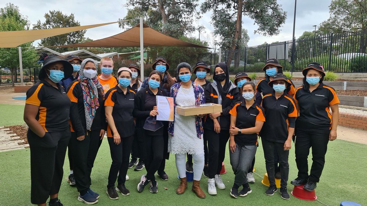 CommsatWork's tweet photo. We believe in the power of reward and recognition for #ourpeople.
This month, Taylor Child Care and Education Centre showed they exceeded excellence in their WHS practices and won the WHS award, organised by our People team.
Congratulations π
#WorkHealthSafety #Recognition https://t.co/HnqthzN9y9