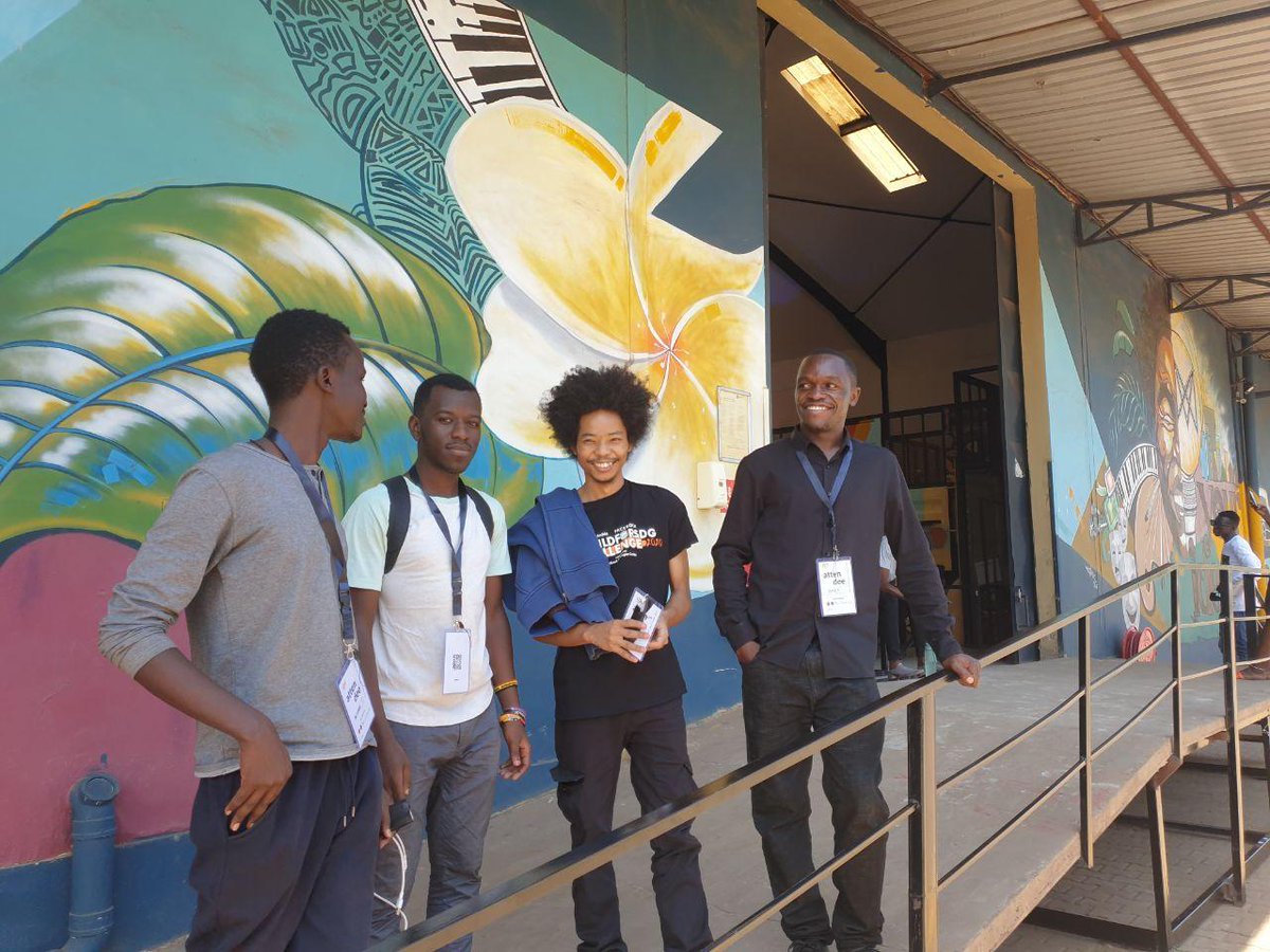 slugada's tweet photo. Some of my friends; Lule Herman, Collins, @_tumuhairwe and @_WadaKengo who shown up for the @oscakampala Open Source Summit 2022 at @MotivUG.
The Future is now Open.
#OSSK22 https://t.co/fni7t8MIqN