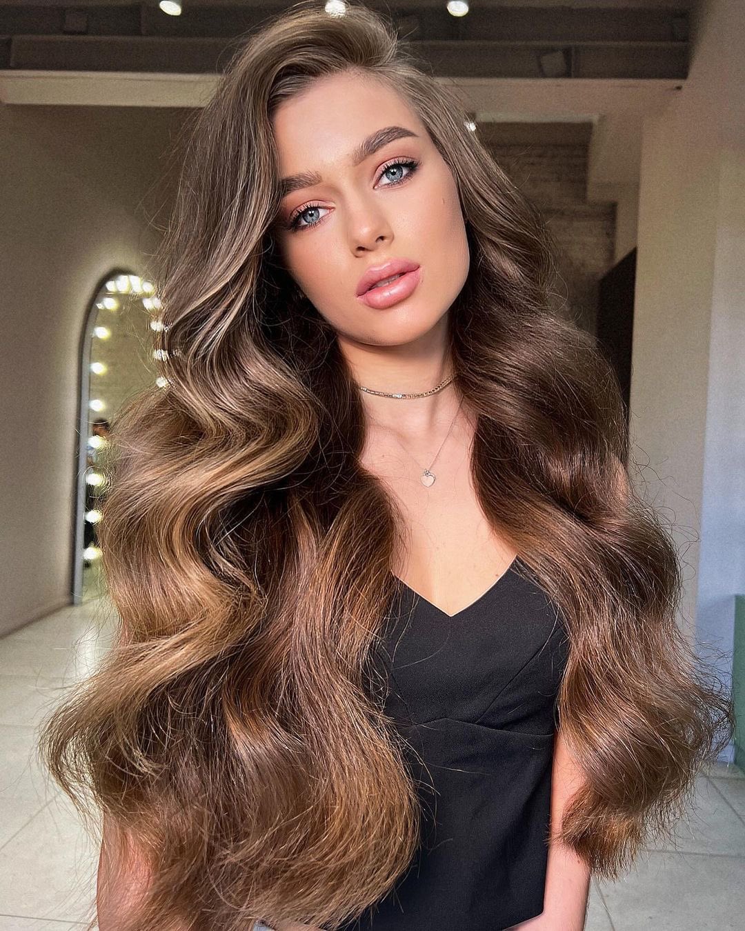 Big waves cheap long hair