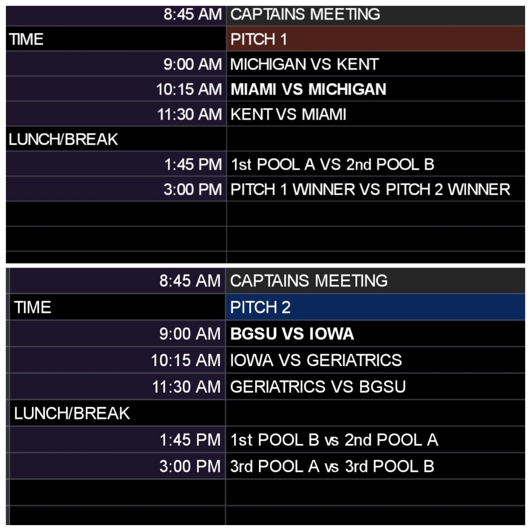 The schedule for Falcon Cup III! 🧡