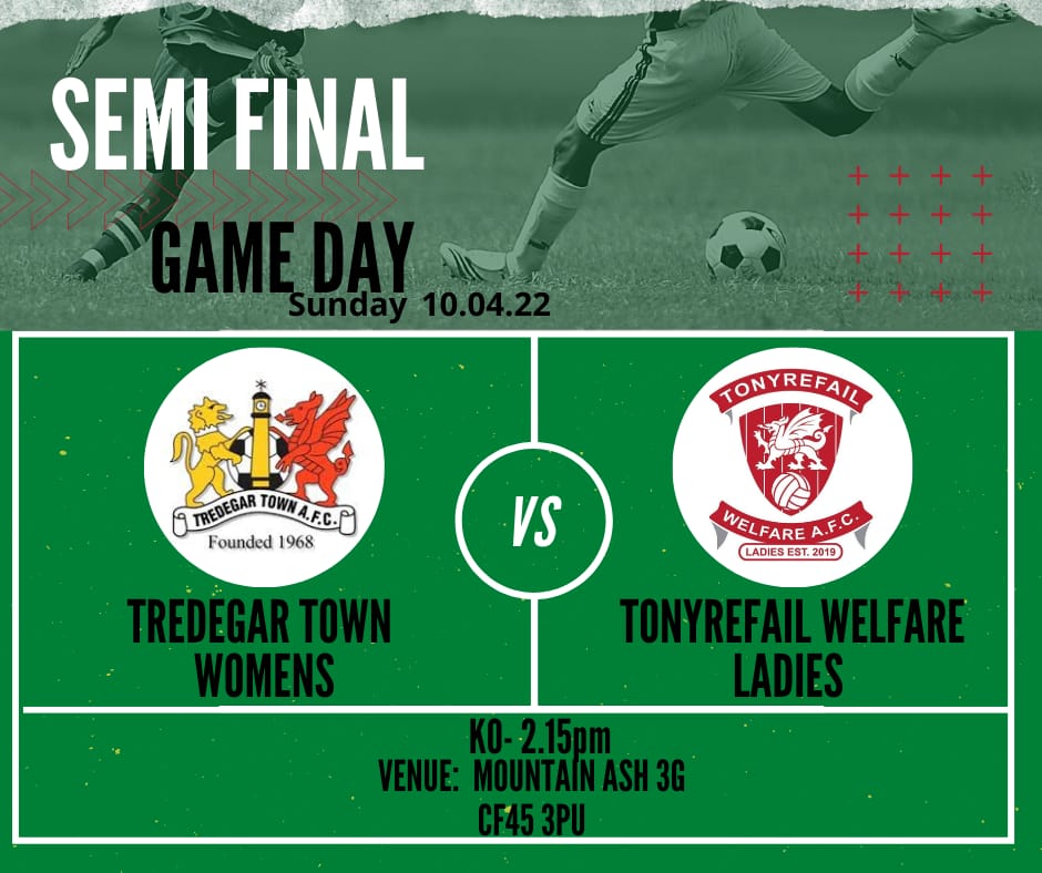 A massive game tomorrow against a strong <a href="/AFCTredGirls/">Tredegar Town Women & Girls Section</a> in the <a href="/swwgl/">SWWGL</a>
Semi final of the League trophy.

The girls are really looking forward to it #uppawelfare