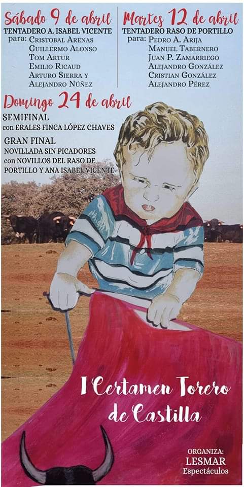 estevezpepe's tweet photo. Hoy comenzó el #ICertamenTorerodeCastilla @CITAR_Escuela @EscuelaTaurinaP #ETSalamanca #ETMedinadeRioseco organizado por #Lesma 🐂 de #AnaIsabelVicente https://t.co/X0OUgll1MP