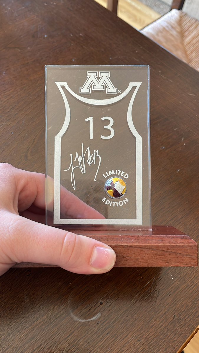Proud to be an owner of this <a href="/Lindsay_13/">Lindsay Whalen</a> memorabilia from University of Minnesota. I also have her jersey from 2004. HALL OF FAME STATUS!! #MyIdol