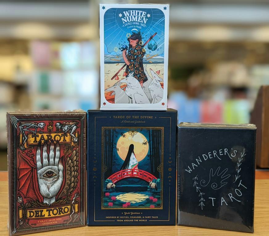 BNModestoCA's tweet photo. Happy Saturday everyone! Today we want to highlight some of our favourite tarot decks! We have an awesome section as well, just ask a bookseller! 
#bnmodestoca #tarot #tarotcards #tarotdeck #selftransformation https://t.co/WTdpF5wkNA