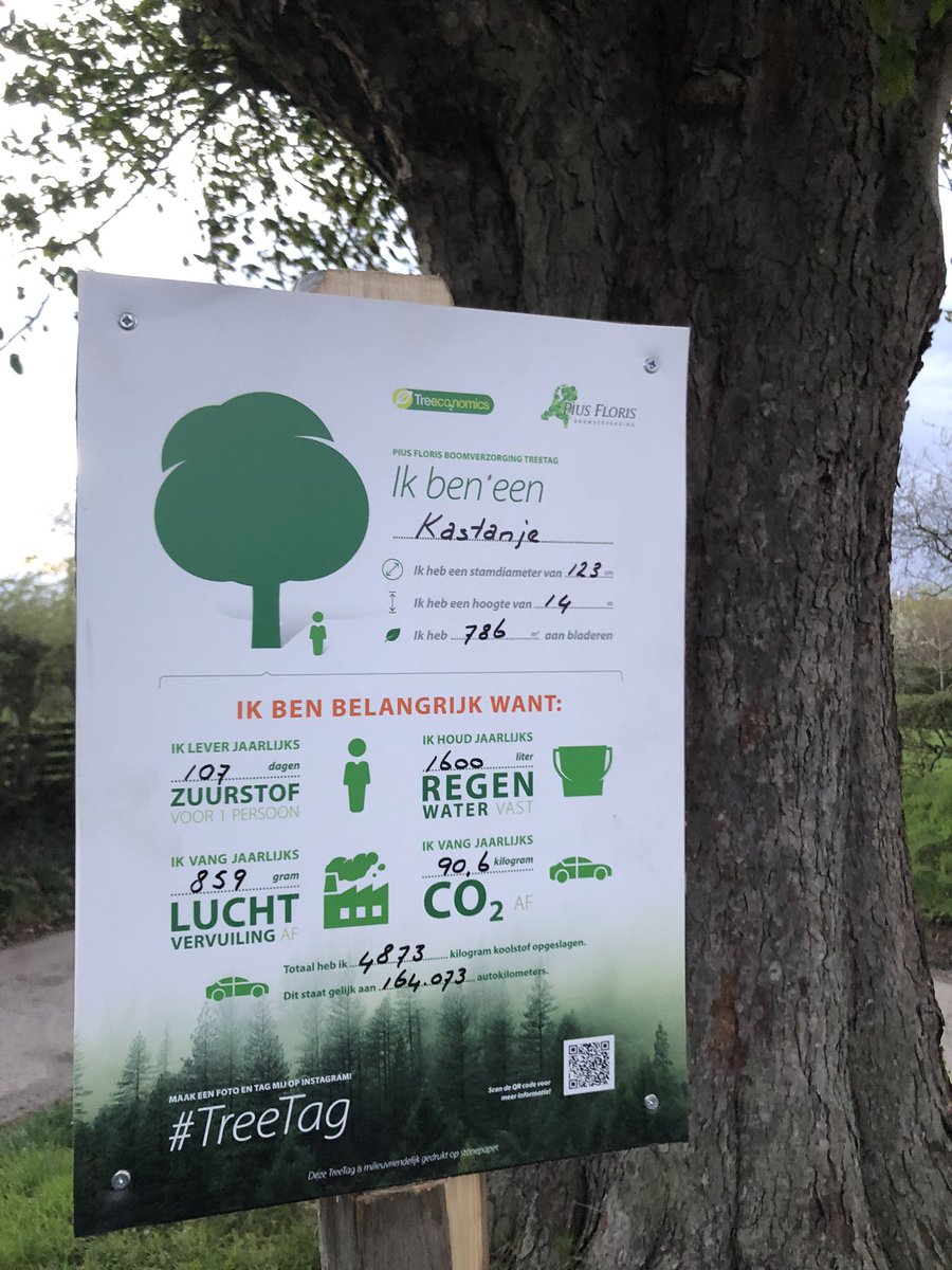 felix_lacroix's tweet photo. Actie #TreeTag maakt het belang van bomen voor mens en omgeving zichtbaar. @Reijmerstok deze prachtige beeldbepalende #kastanje https://t.co/o6yZSpIMOV