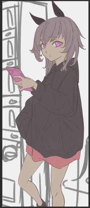 背景あり絵はなかなか進まんよー 