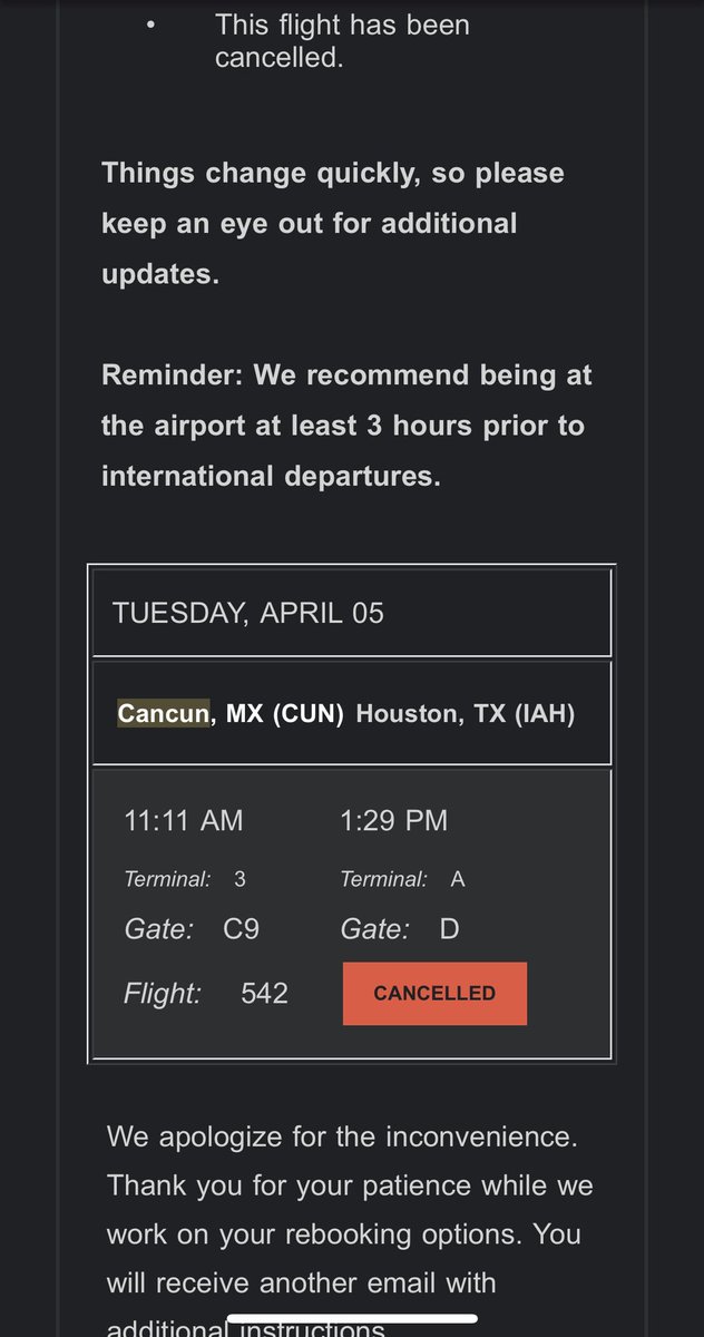shadowgjz's tweet photo. Soooo I’m still waiting to hear back from you #spiritairlines Guess we would still be stuck in Cancun trying to figure it out in our own. That’s terrible customer service and a bit disappointing w/ all the business I give you https://t.co/ffIHiJc0Qu