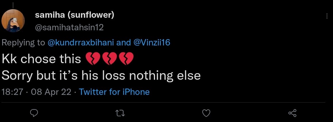 sheetal1554's tweet photo. @kkundrra  see your fan @SyBLus_  iske life ka har mudda teja se shuru hota hai abhi 4 din se uske car ke piche pad gaya tha with Awon 🤣and @samihatahsin12  is saying ki choosing Teja is your loss .Fans hai yaa relationship counsellor.😂😂

#KKundrraSquad 
#TejaTroops 
#TejRan https://t.co/upKprD22yY