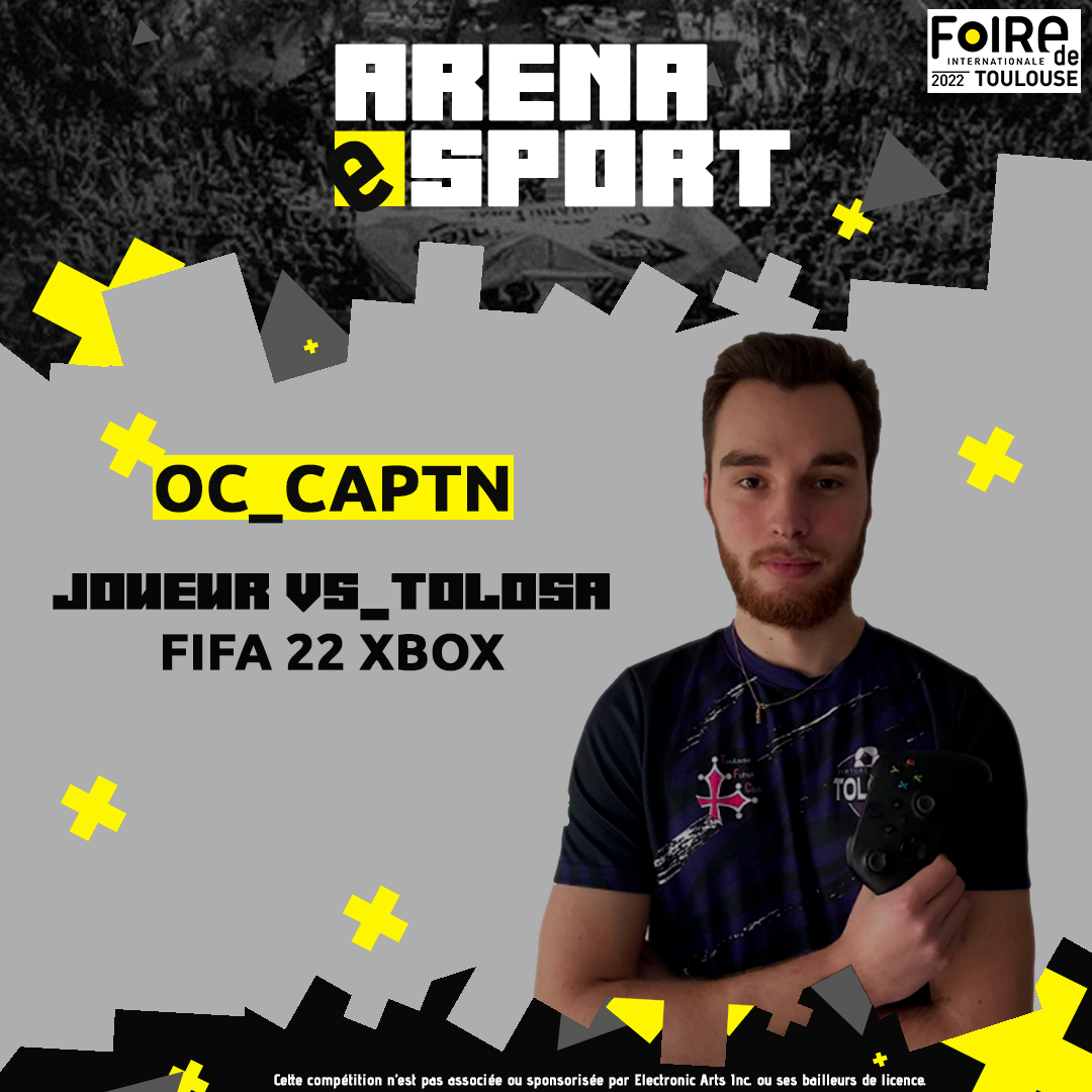 PlaytimeTeam's tweet photo. 🏆 NexGame by CA31 : Tournois #FIFA22

💰 Cash prize de 1900 € !💰

🎟 Inscriptions sur place.

💻 Des joueurs #esport @VSTolosa seront présents : @RyzeDiablo &amp; @OC_Captn

🗓 Au programme : 
- #Rencontres
- #Showmatchs
- #1vs1 

🙏🏼 Merci à notre sponsor @CA_Toulouse31 https://t.co/ooFAn1OVkz