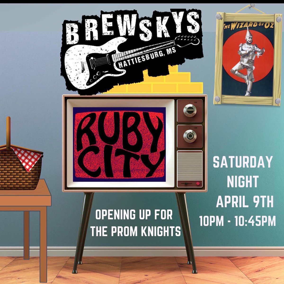 BrewskysHatti's tweet photo. The Prom Knights back at it tonight at Brews!! Ruby City Opening up at 10, so come early!! Power Hours from 7-10!! https://t.co/drzMpWuOvX