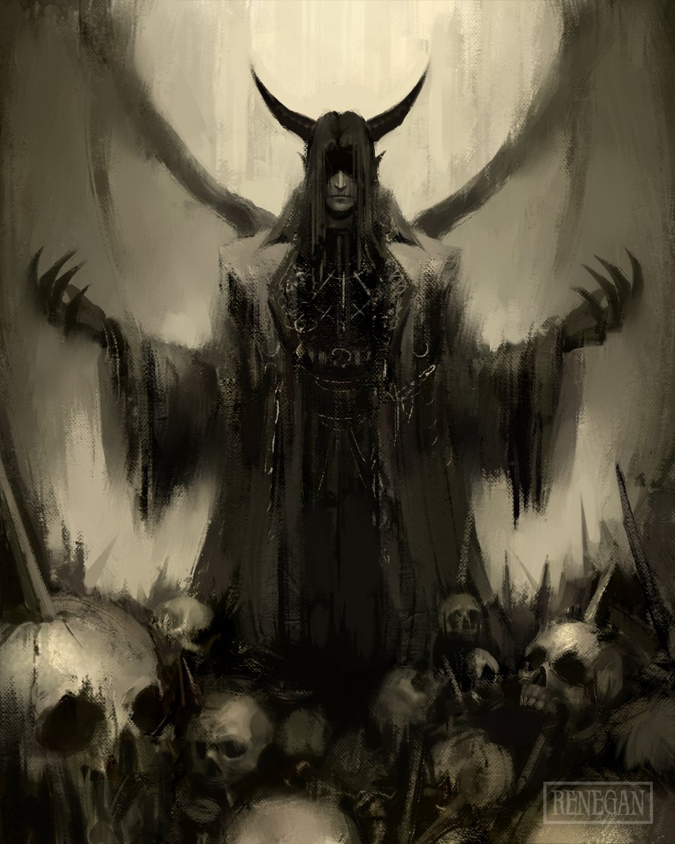 Renegan_Riyogan's tweet photo. 👿💀

#digitalpainting #artwork #Illustration #digitalart #artistsontwitter #monochrome #darkart #darkartist #blackandwhite https://t.co/kZDz6G53hM