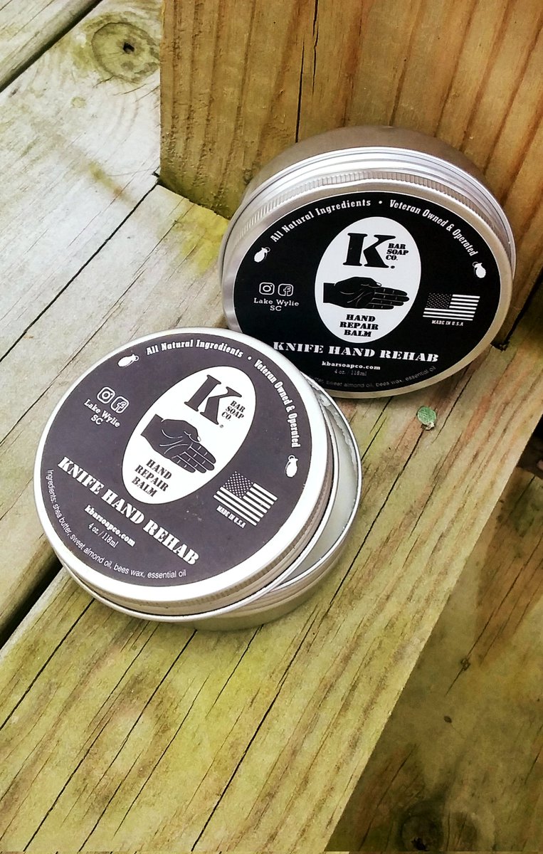 DV_DVRadio's tweet photo. We may not have any paid sponsors but we can still tell you about the products we use, love&trust.
#KnifeHand from our brother Chris at @Kbarsoapco keeps your skin softer than a snowflake whose feelings got hurt from a joke if not, it's probably rougher than MRE toilet paper. 👌 https://t.co/1ccE1zzOSk