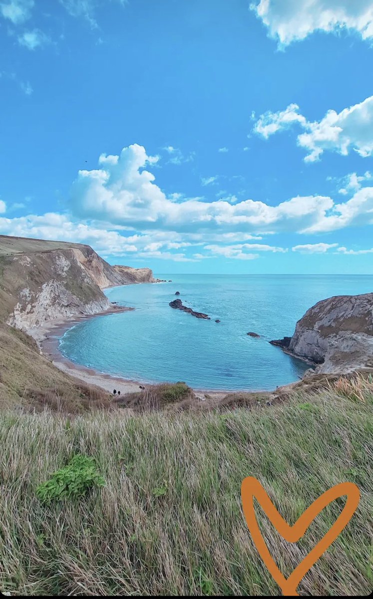 WoodKari's tweet photo. Lovely sea swim at #durdledor today with middle child. https://t.co/b35gfJToAt