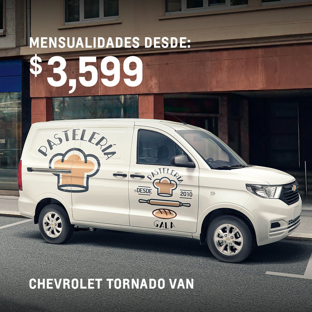 ChvRioGrande's tweet photo. ¡Estrena y Acelera con Chevrolet! 😎
Llévate la nueva Tornado Van 2022, ideal para tu negocio 😉
Mensualidades desde $3,599 + 0% de comisión por apertura. 😱
✅Capacidad de carga 650 kg.
✅2 bolsas de aire.
✅Volumen de área de carga 3.3 m3. https://t.co/ZPfgapHeuh