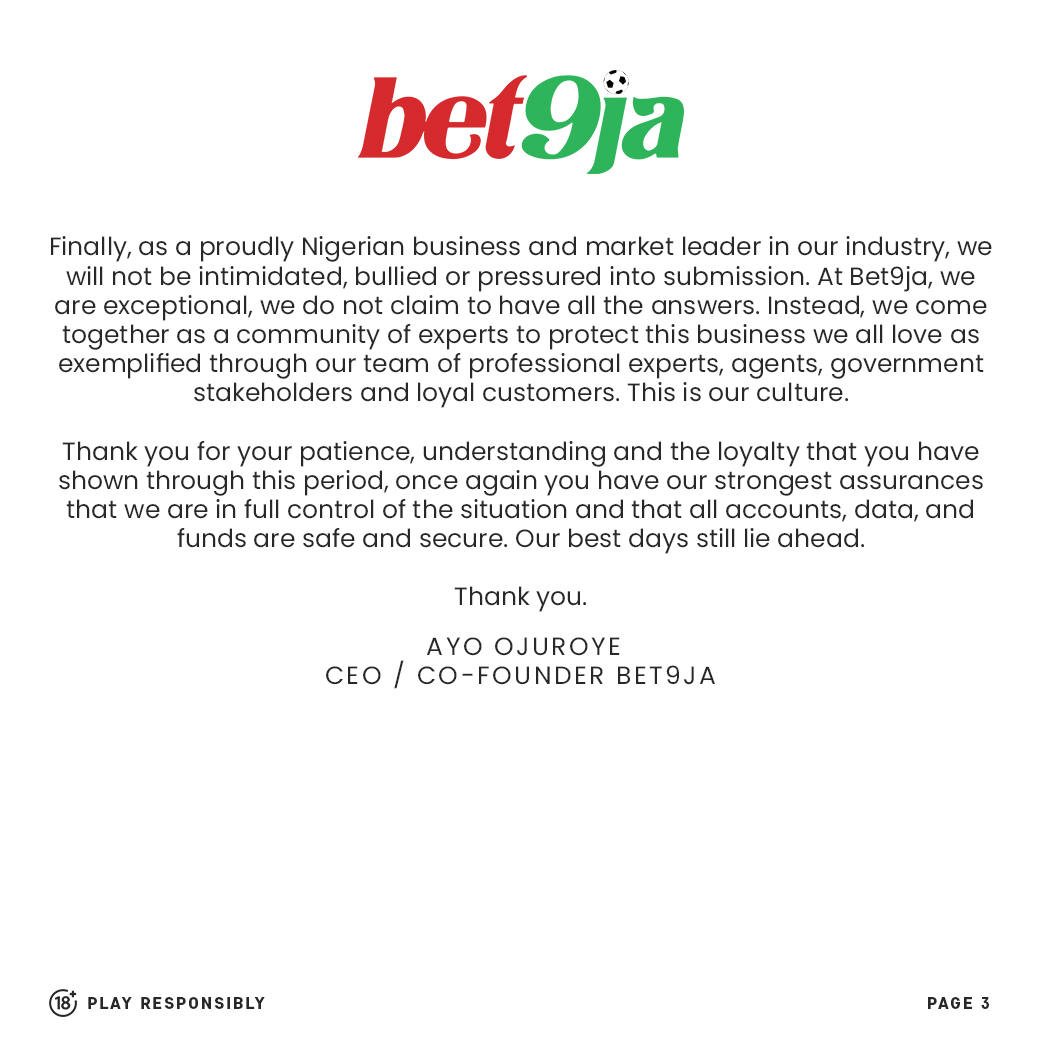 Bet9ja on X: This week, we recorded SOMETHING HUGE!! 🔥🔥🔥🔥🔥 One of our  customers won over N40m from four tickets, staking just N100 each o  😱😱😱😱😱😱 Oya, check them here B945CQARQZECTW-12828015 