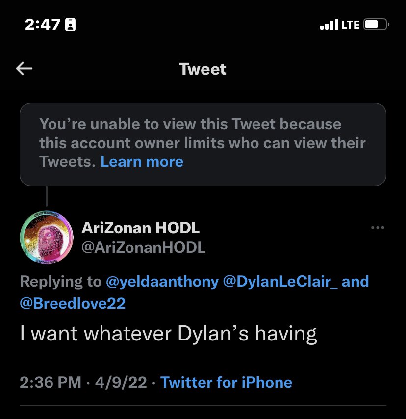 Dylan LeClair tweet media