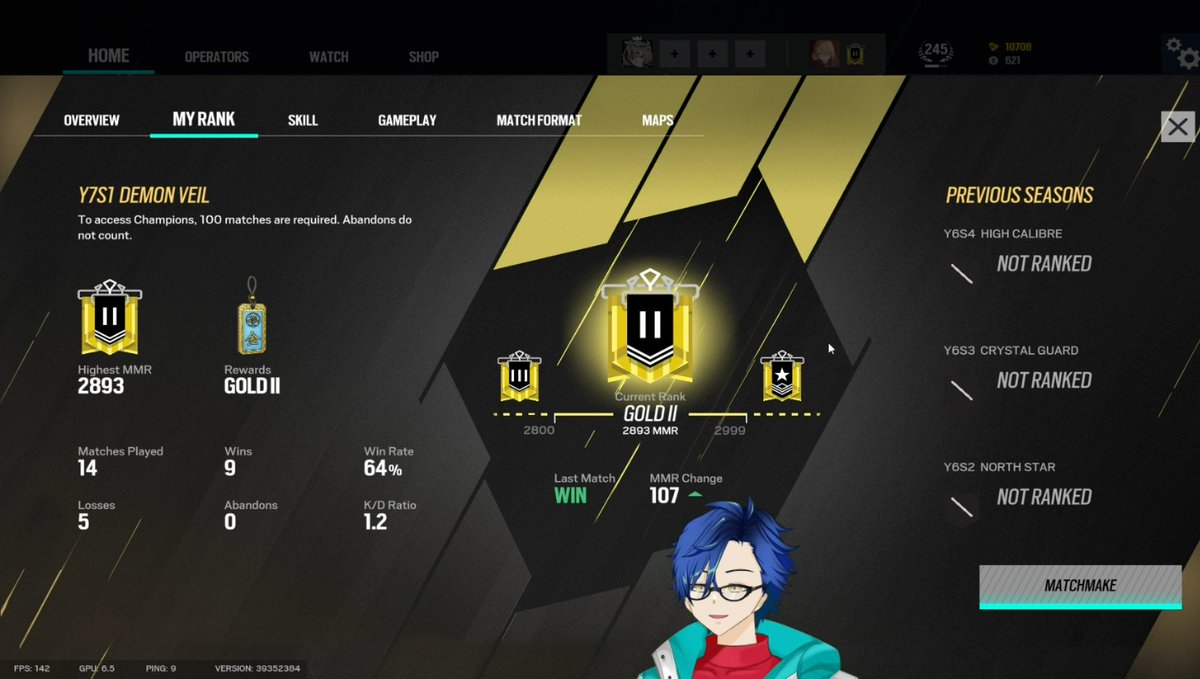 ThatGuyShiro's tweet photo. Done with #ShiroShowtime! Slowly but surely I'm getting my form back in Siege after not playing for a very long time.
Thanks for stopping by, It was fun! More streams tomorrow!
#Vtuber #ENVtuber #MYVtube #VtubersEN #VTuberUprising https://t.co/jmJD9pi7Sc