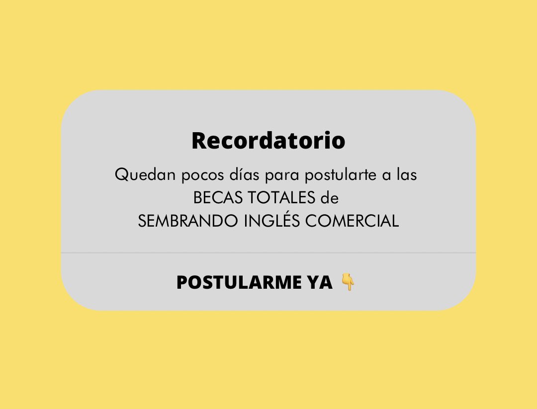 alianzaeduuy's tweet photo. 🔴 400 Becas totales para cursar INGLÉS COMERCIAL gracias a @sembrandouy @usembassyMVD @el_BID 🔴 ▶️ Postulate AHORA en: https://t.co/IDhc7DmOjF ◀️ y difundí con RT. 📣 https://t.co/MDgTj1FjLQ