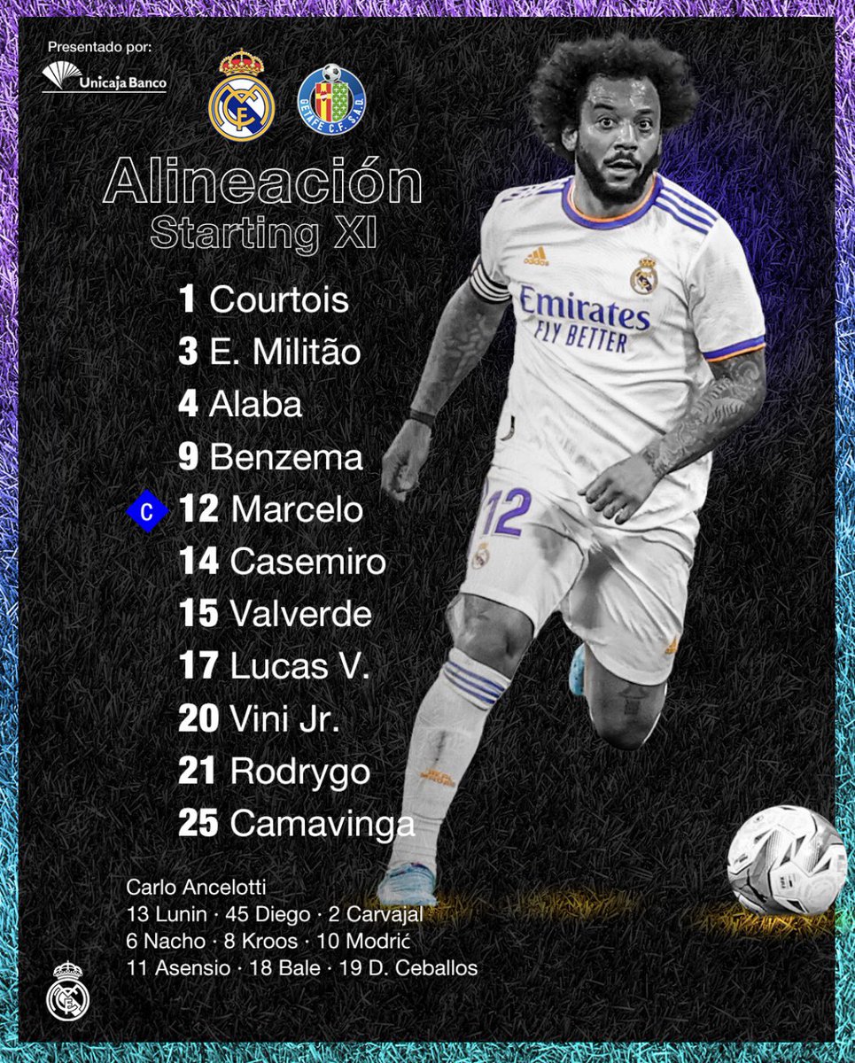 FootballRoomUy's tweet photo. A las 16hs se viene un hermoso #RealMadrid - #Getafe, con la posibilidad de ver a varios uruguayos en cancha.
#Valverde titular en el Real, #Olivera y #Damián Suárez titulares en el azulón.
#Cabaco y #Gastón Álvarez en el banco del Getafe. #Arambarri continúa ausente por lesión https://t.co/ibF6Ca55AI