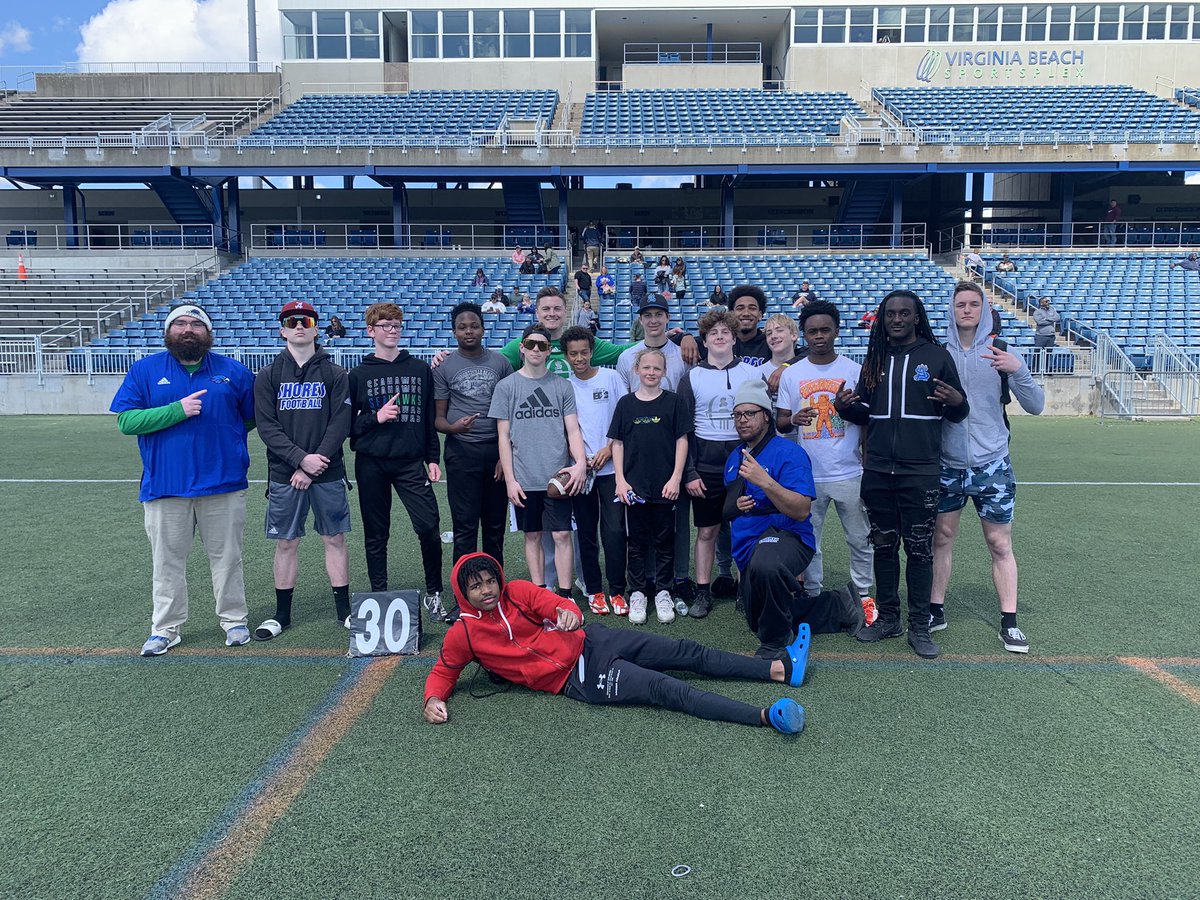 ShoresFootball's tweet photo. Shout out to our MS guys &amp; staff on a great 7v7 season. Finished up winning 5 in a row! Great contributions today from everyone‼️ Had several guys coaching this year!! Notably @_kai_RB @DamienMazil @Kelwatts__ &amp; @carlosxsmith shout out to the V guys staying &amp; rooting on the fam💙 https://t.co/lKZt8JcPOn