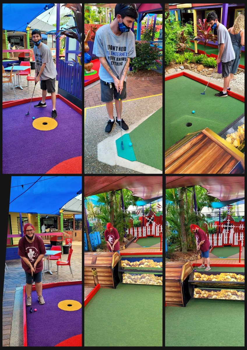 Evil644's tweet photo. Bit of fun yesterday playing putt putt with @FaLLenAnGeLMEL_ was a lot of fun hehe love ya bubba xoxo https://t.co/t1UQvqtRpN