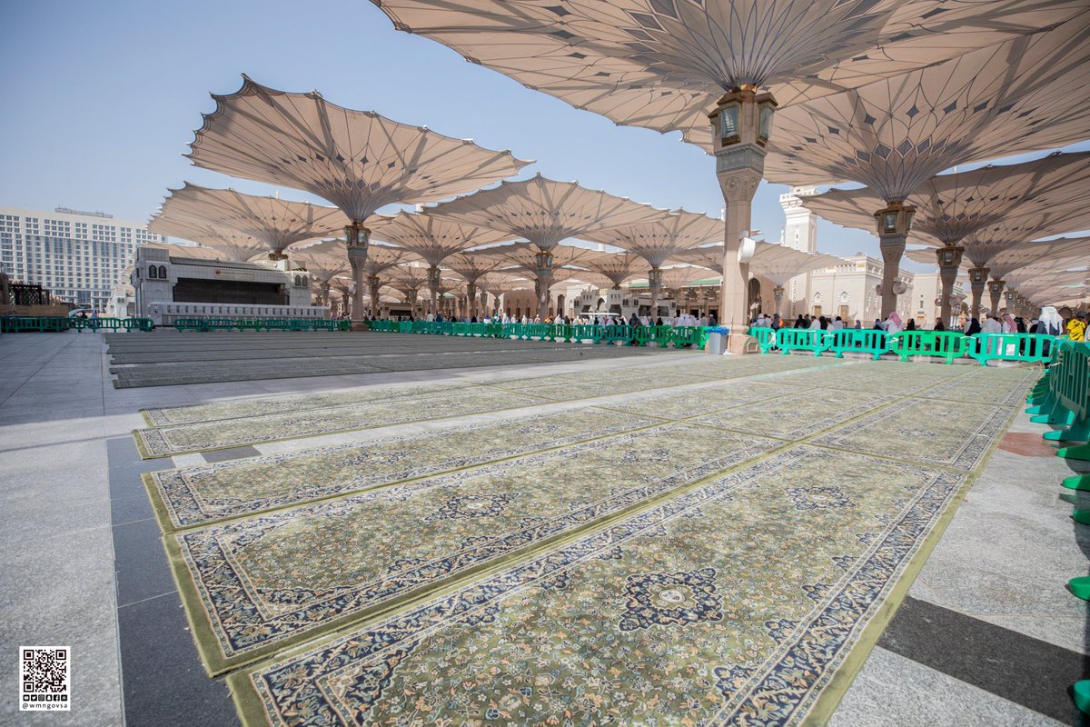 #تقرير

بمواصفات فنية دقيقة وبقياسات تتناسب مع أروقة مسجد رسول الله ﷺ 25 ألف سجادة بالمسجد النبوي وسطحه وساحاته.

#وكالة_شؤون_المسجد_النبوي #رمضان_من_المسجد_النبوي 

wmn.gov.sa/public/?module…… 

__