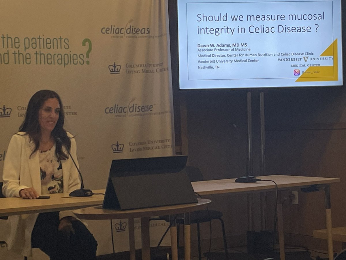 Dawn Adams talking about tools to assess mucosal integrity in celiac disease @celiacsymposium2022