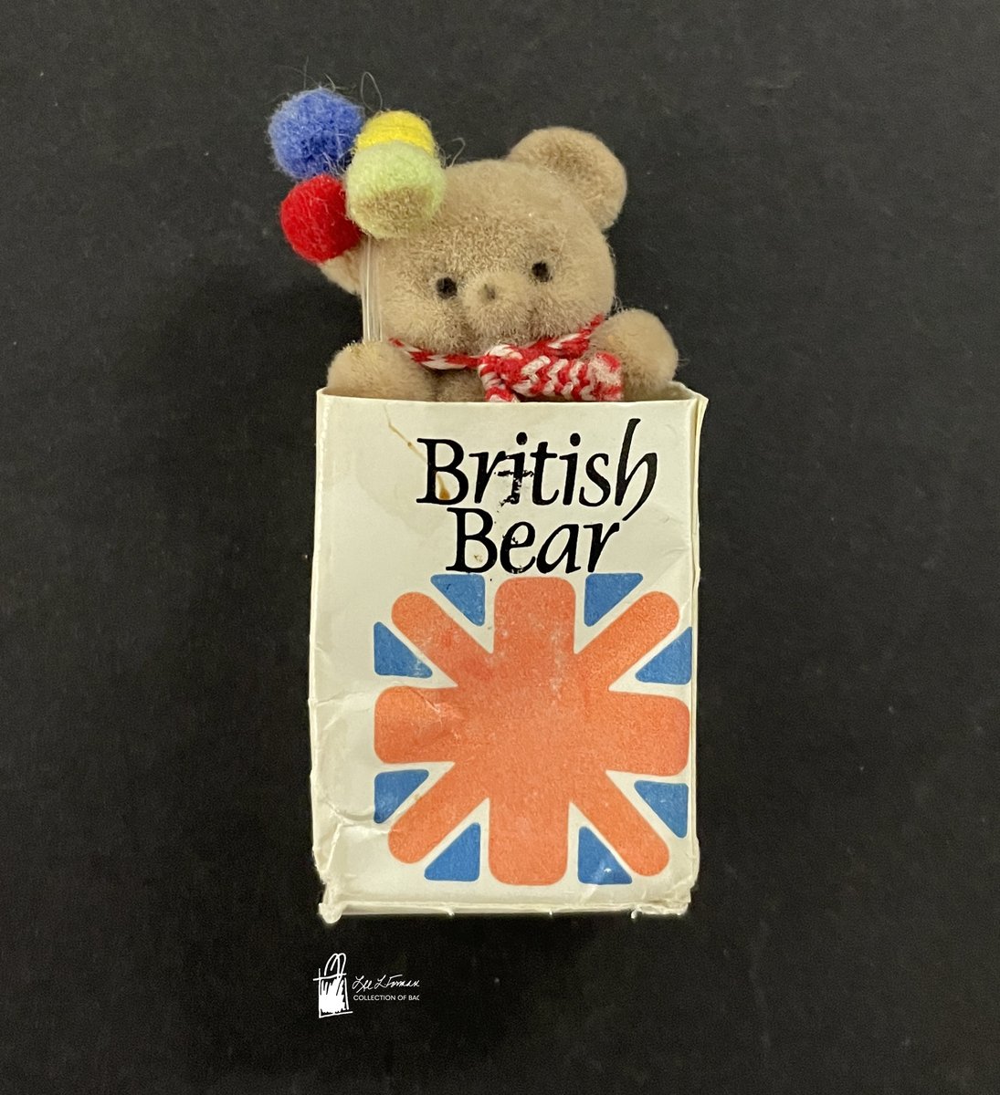 102/365: What reminds you of past travels? This British Bear in a paper bag with a magnet on the back was sold as a memento tourists could take home and place on a magnetic surface (traditionally, the fridge door) to remind them of their visit to Great Britain. 