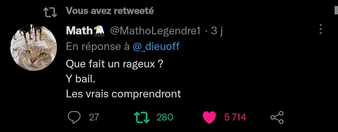 GionneChloe's tweet photo. @Kammeto Il m'a achevé 😂😂 https://t.co/wHwdboGRdf